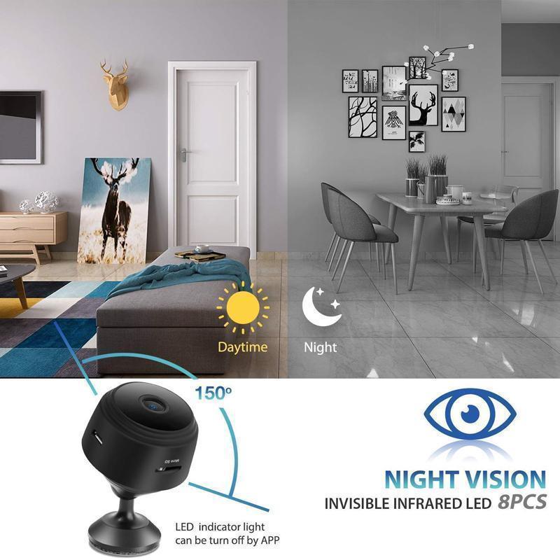 1080p Magnetic Wifi Camera for RV Reverse View and Home Use | 150 Degree Lens, Night Vision, Motion Alerts | 2 Colors