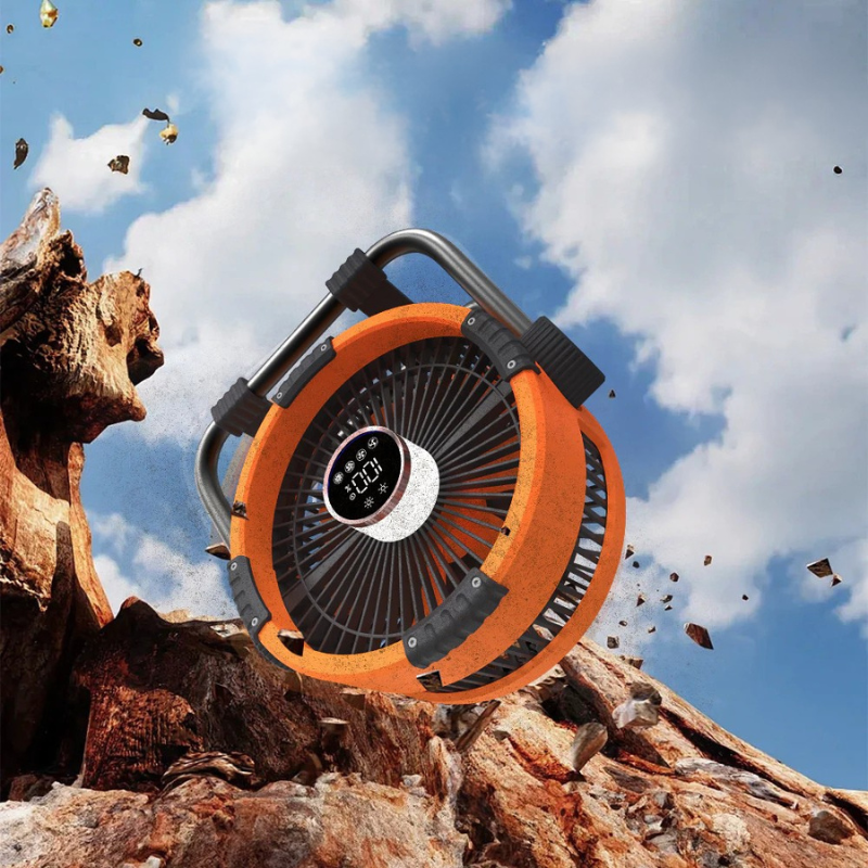 Rechargeable Camping Fan LED Light