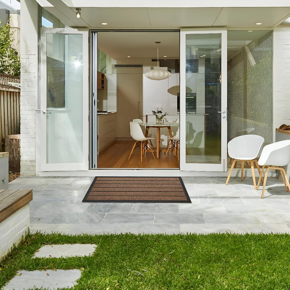 Striped Door Mat Non Slip Entryway