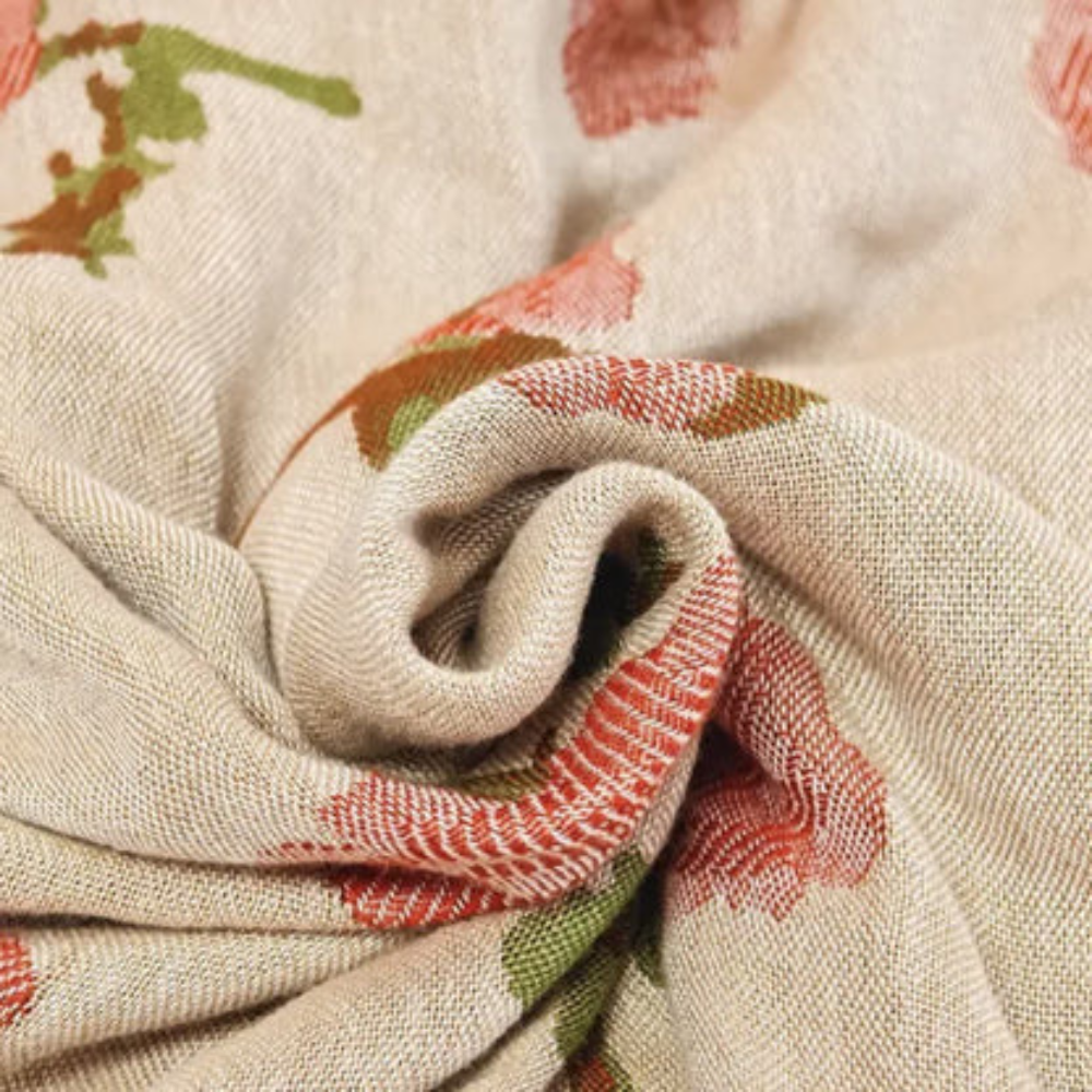 Bamboo Fiber Summer Blanket Rose Pattern Quilt