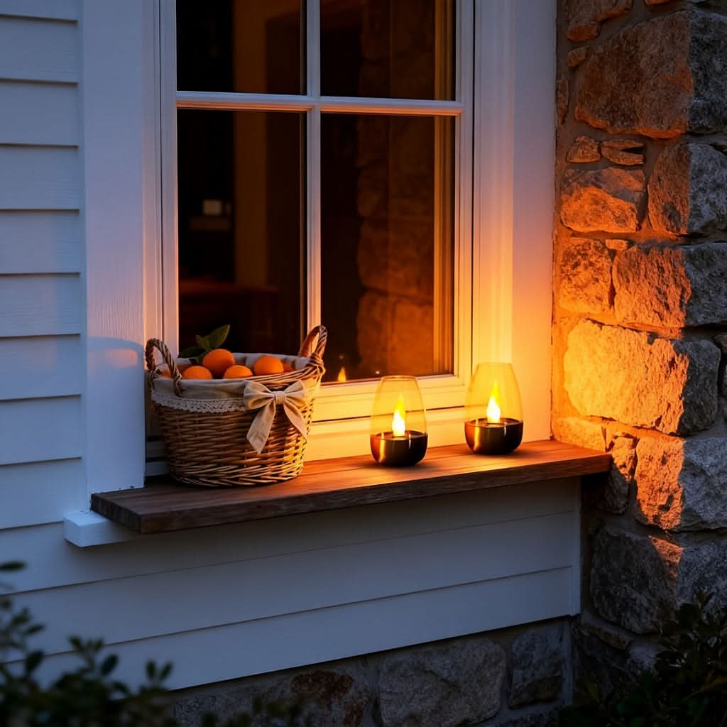 Solar LED Stainless Steel Candle Light | Simulated Flame, IP44 Rated | Weatherproof Ambiance for Garden & Patio