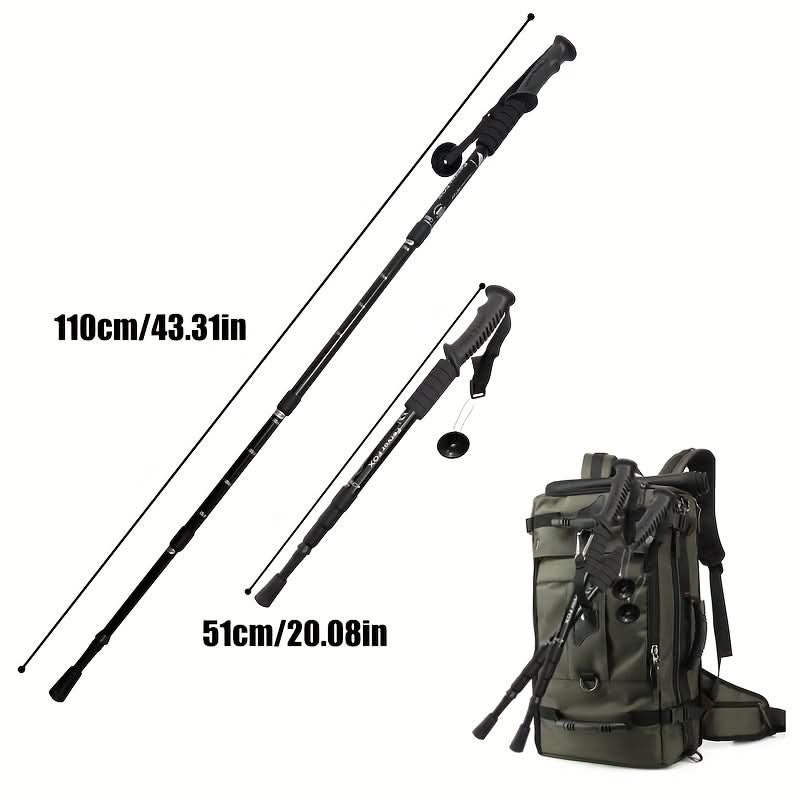 Adjustable Telescopic Hiking Trekking Pole 4 Height Levels | 6 Colors | Anti-Slip Lightweight Alloy Support for Outdoor Trails