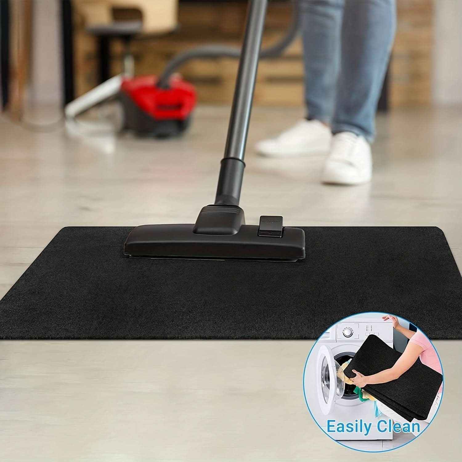 Premium PVC Chair Mat for Hardwood & Office Floors 35 x 47/55 In | 5 Colors | Smooth Rolling Protection for Desks & Gaming