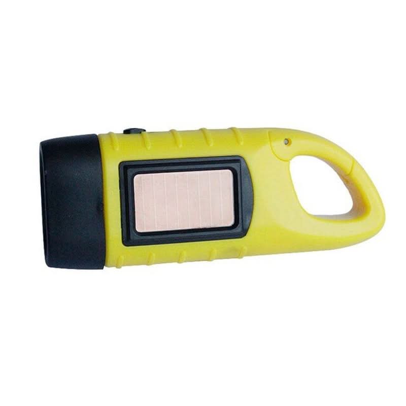 Hand Crank Solar LED Flashlight Portable