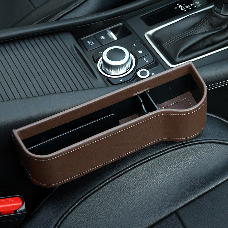 Car Organizer for the Gap Beside the Seat, Driver or Passenger Side | Holds a Phone, Cards and Coins | Four Colors in PU and ABS