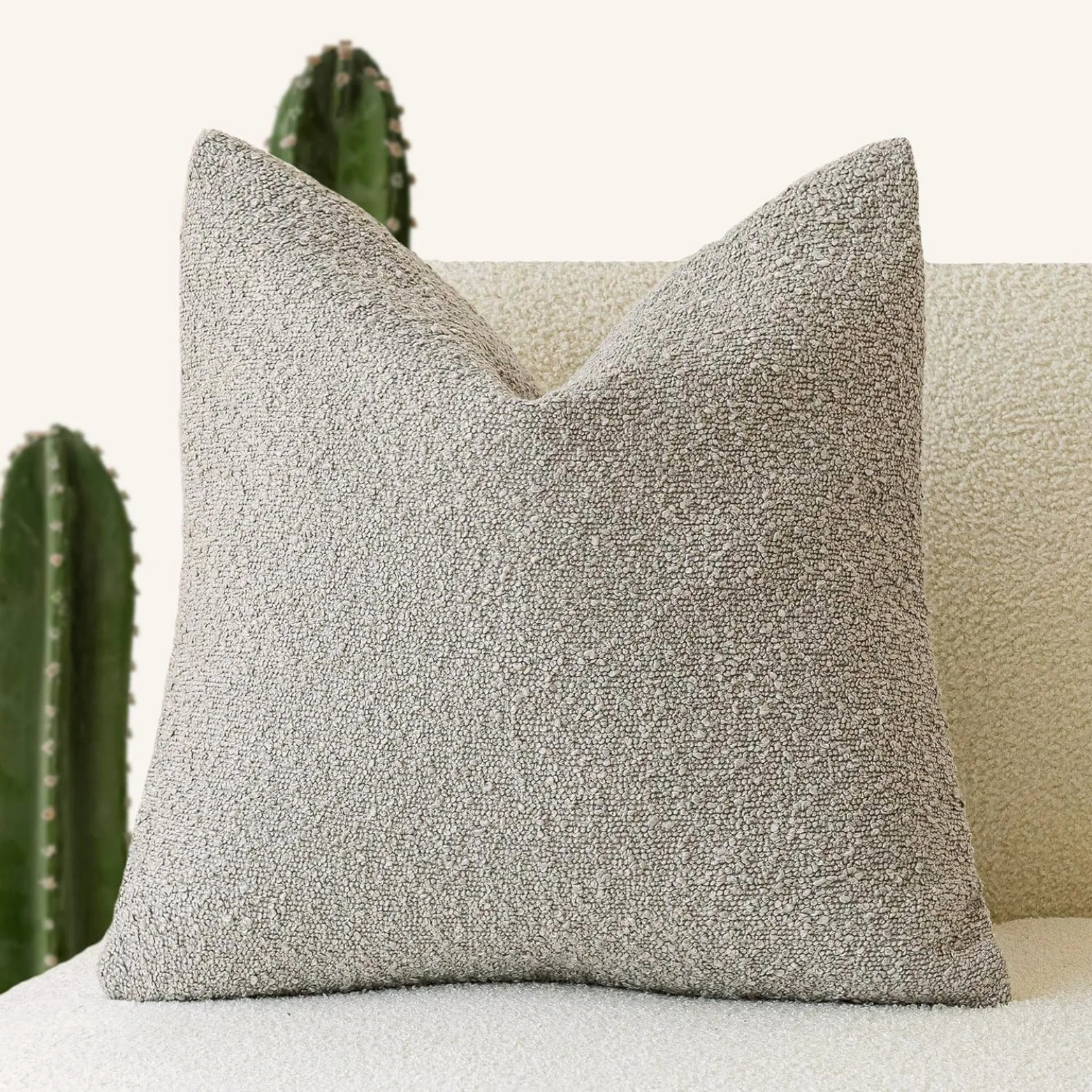 Boucle Cushion Cover 45x45cm Decorative Pillow