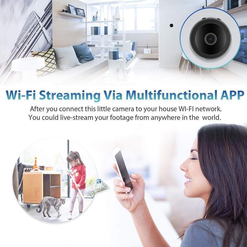 1080p Magnetic Wifi Camera for RV Reverse View and Home Use | 150 Degree Lens, Night Vision, Motion Alerts | 2 Colors