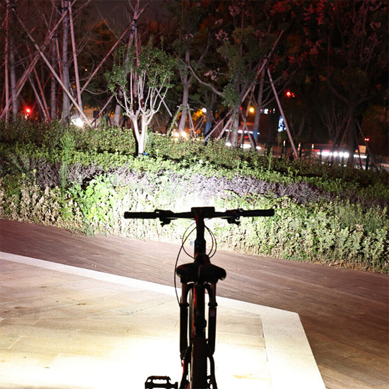 900 Lumen Rechargeable Bike Light with 180 Degree Beam | USB Charging Front Headlight for Riding After Dark