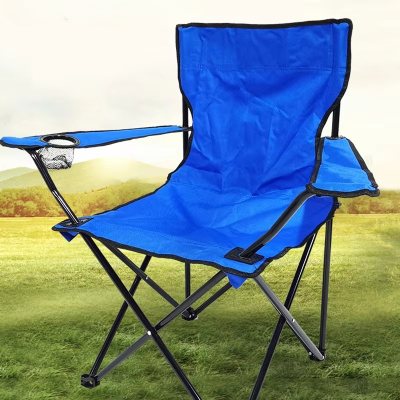 Folding Camping Chair with Armrest Cup Holder