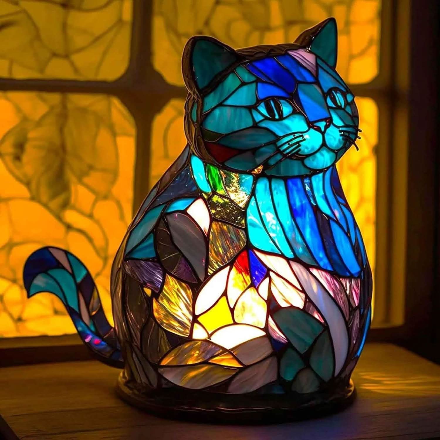 LED Table Lamp Resin Design