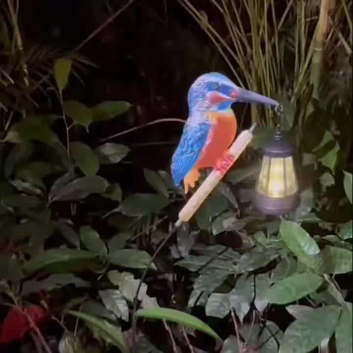 Solar Hummingbird Hanging Lantern | Metal, IP65 Waterproof | Auto Dusk-to-Dawn Solar Light for Gardens, Yards & Patios