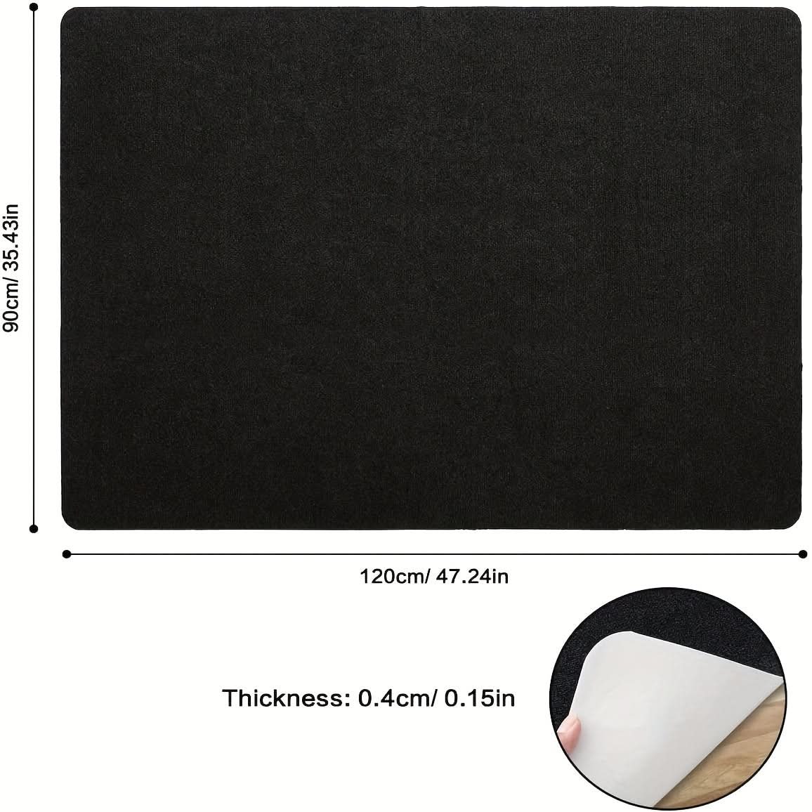 Premium PVC Chair Mat for Hardwood & Office Floors 35 x 47/55 In | 5 Colors | Smooth Rolling Protection for Desks & Gaming