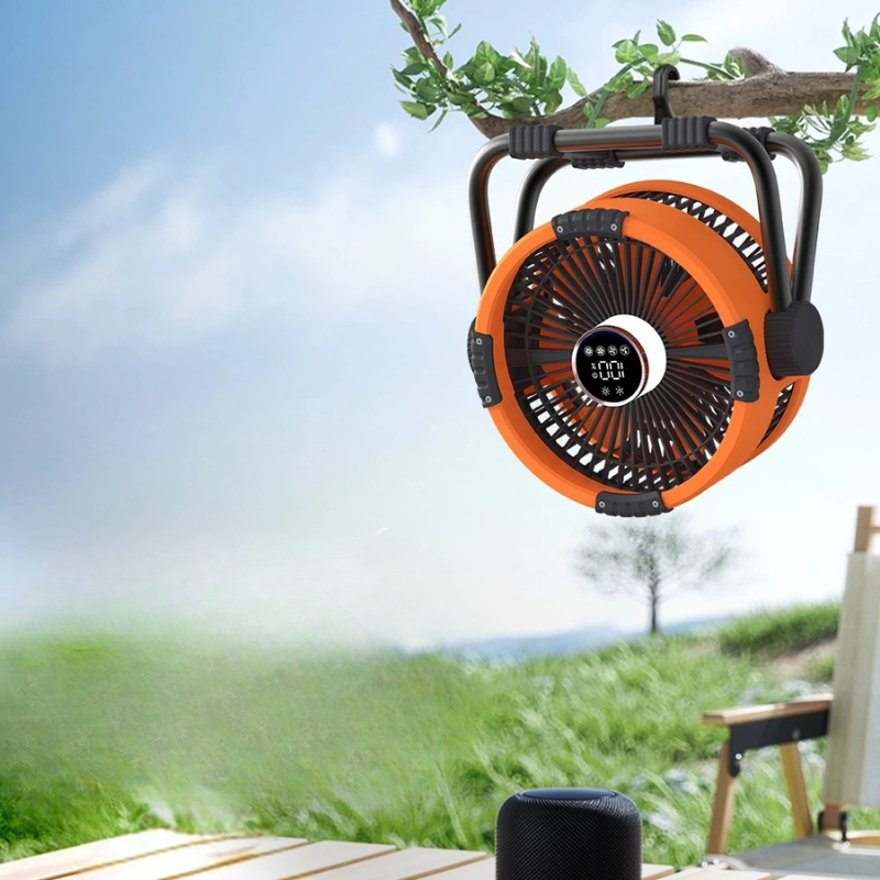 Rechargeable Camping Fan LED Light