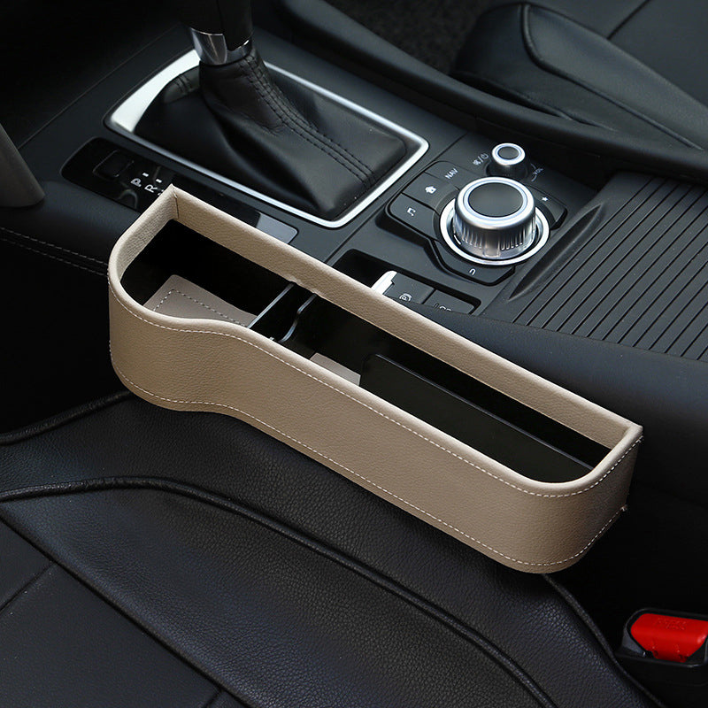 Car Organizer for the Gap Beside the Seat, Driver or Passenger Side | Holds a Phone, Cards and Coins | Four Colors in PU and ABS