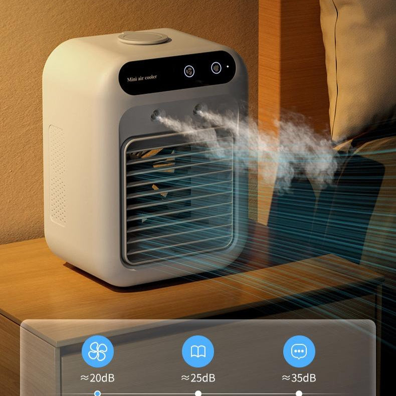 Portable Mini Air Cooler with Water Tank – Compact Quiet Personal Air Cooling Unit