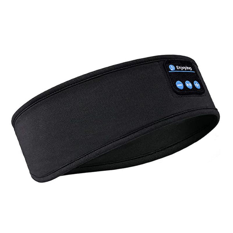 Wireless Bluetooth Sleep Headband with Flat Removable Speakers | Washable Band That Blocks Light | Good Headphones for Gym