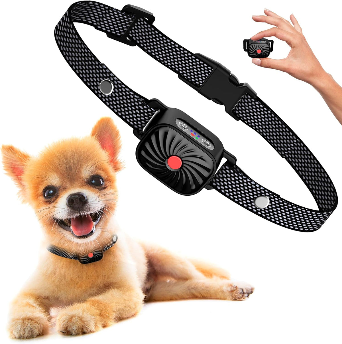 Anti Bark Collar for Small Dogs, Works on Any Coat Length | Battery Lasts Up to 30 Days | Weather Resistant Housing