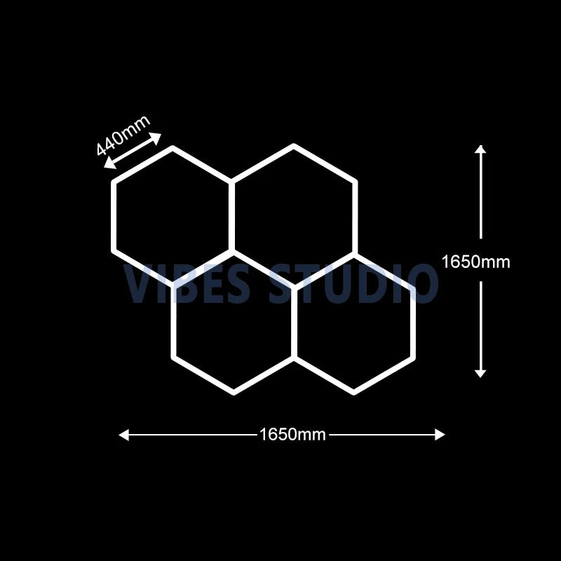 Ultra Bright Hexagon Ceiling Light for Basement and Garage