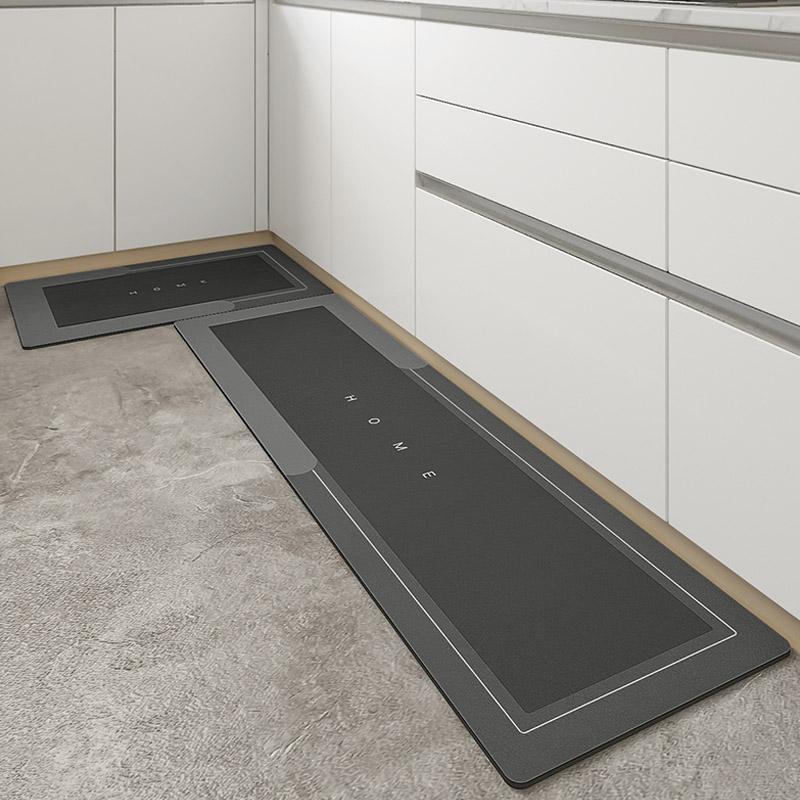 Non Slip Bath Mat with a Rubber Backing | Soaks Up Water and Grease, Then Dries Fast | Three Sizes, Oval or Rectangular