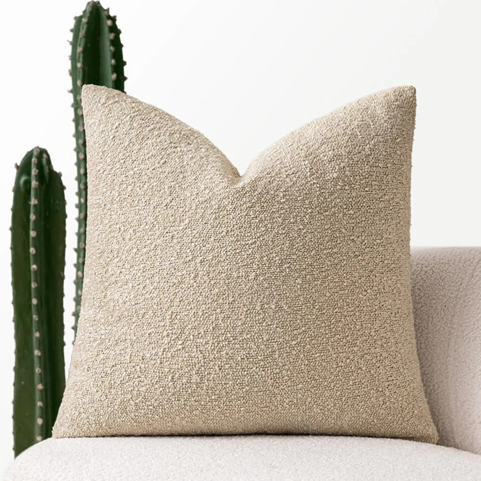Boucle Cushion Cover 45x45cm Decorative Pillow