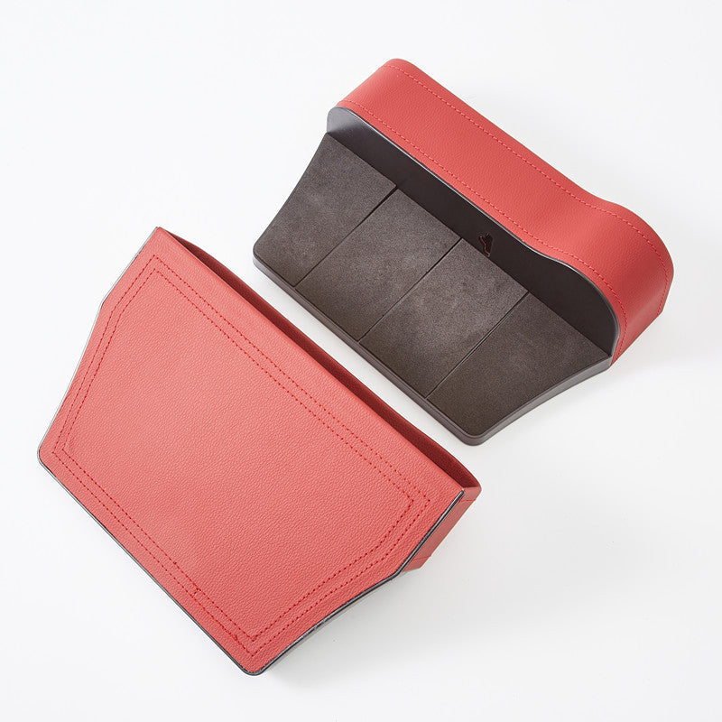 Car Organizer for the Gap Beside the Seat, Driver or Passenger Side | Holds a Phone, Cards and Coins | Four Colors in PU and ABS