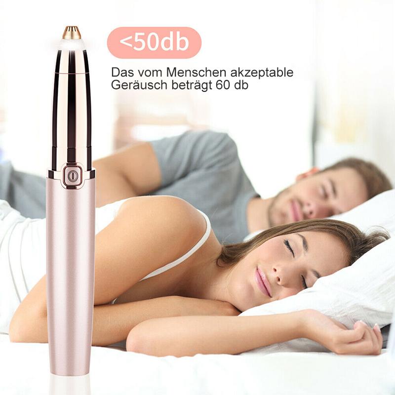 Electric Eyebrow Shaper for Women | Facial Hair Trimmer with Built In Light | Rose Gold Pen Design