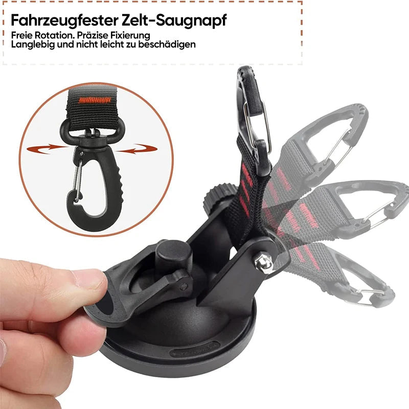 Vacuum Suction Cup Hooks That Hold Up to 22 lb | Twist Lock for Tile, Glass, Car or Smooth Wood | Packs of 1, 3, 6 or 10
