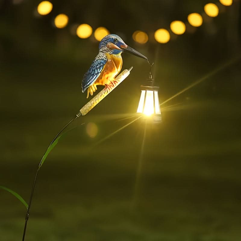 Solar Hummingbird Hanging Lantern | Metal, IP65 Waterproof | Auto Dusk-to-Dawn Solar Light for Gardens, Yards & Patios