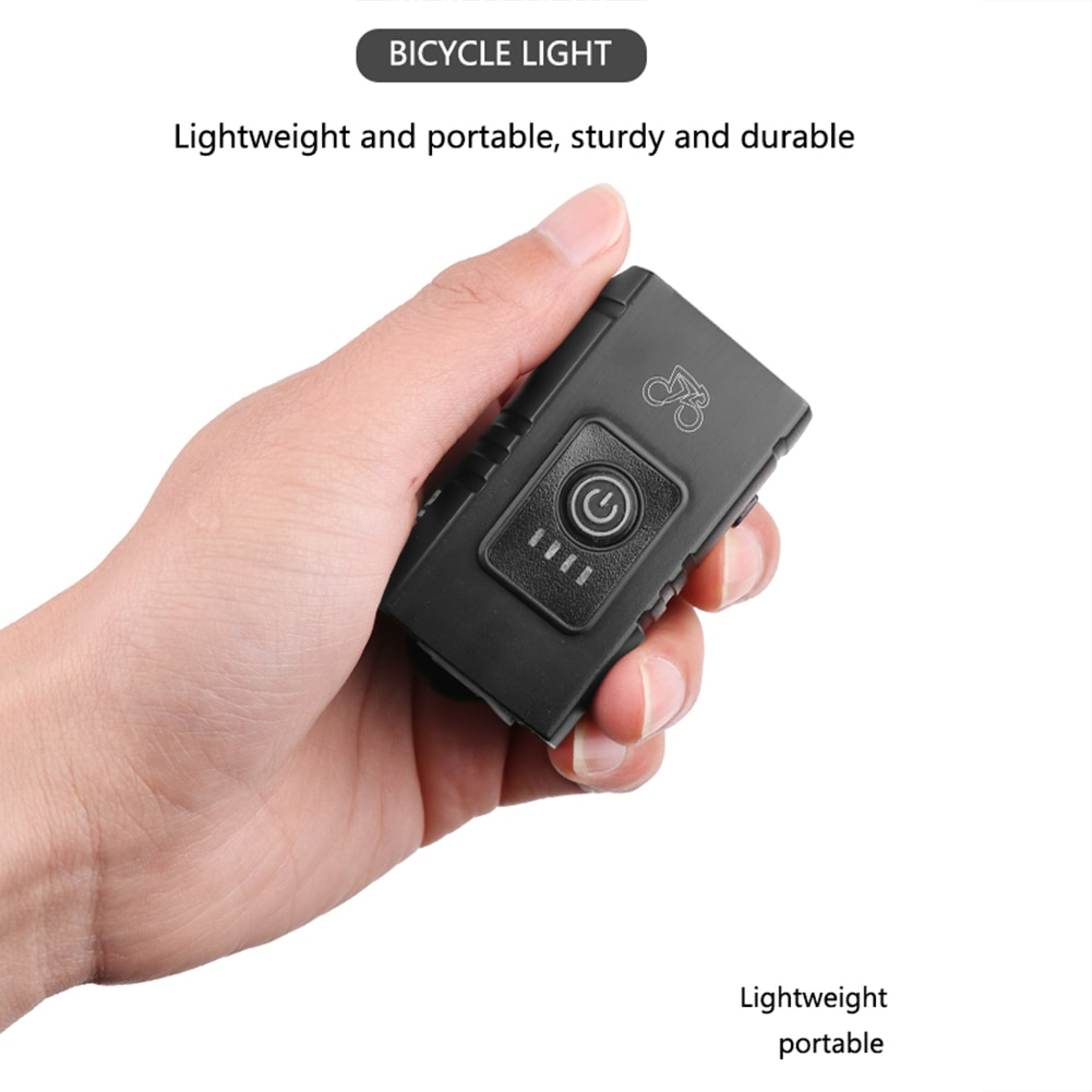 USB Rechargeable Bike Light for Handlebars | 1000 mAh Battery with Six Modes | Doubles as an Emergency Flashlight