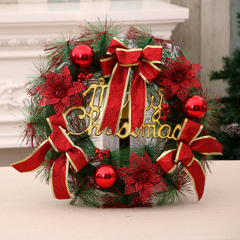 Christmas Wreath in Jute with Pinecones and Artificial Berries | Bow Detail and a Sturdy Hanging Loop | 5 Styles