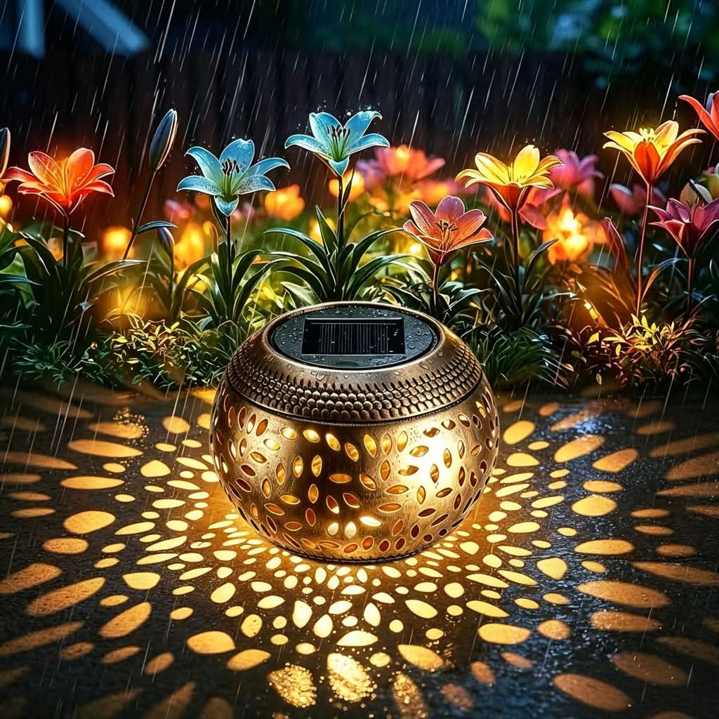 Outdoor Solar-Powered Metal Table Lamp with Toggle Switch | White, Black or Copper | Warm-White Auto-Charging Lantern