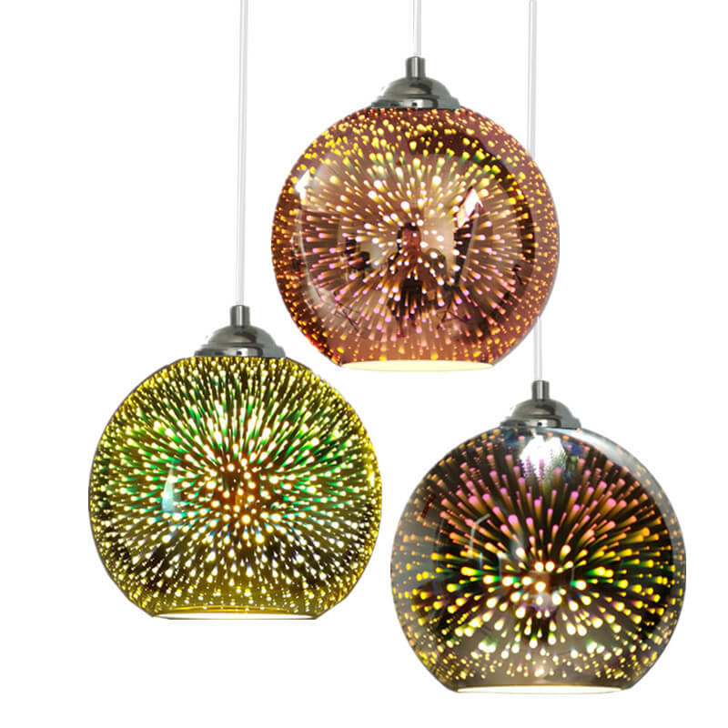 3D Firework Pendant Light Colorful Ceiling Lamp