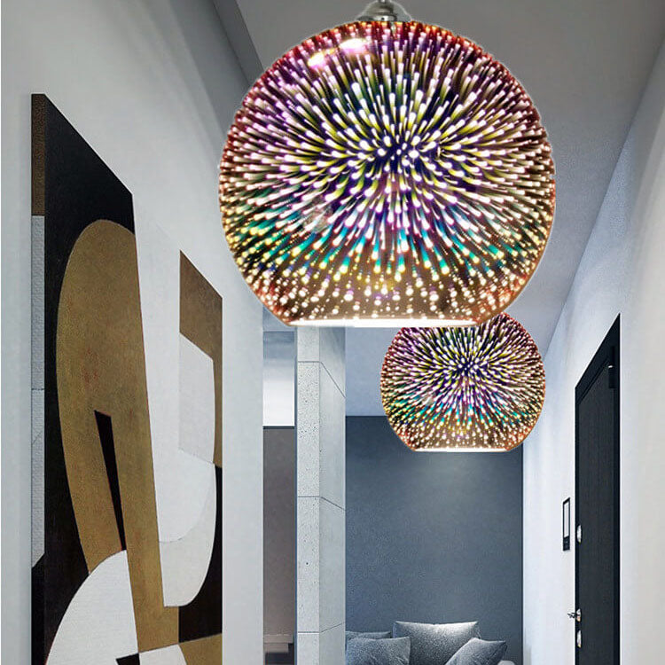 3D Firework Pendant Light Colorful Ceiling Lamp