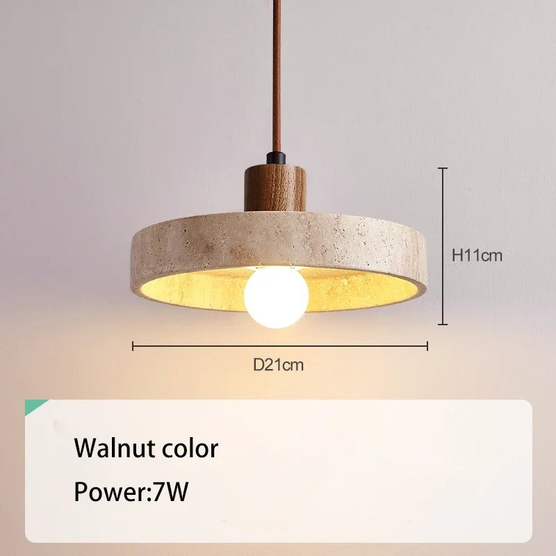 Modern Travertine Pendant Light for Home Decor