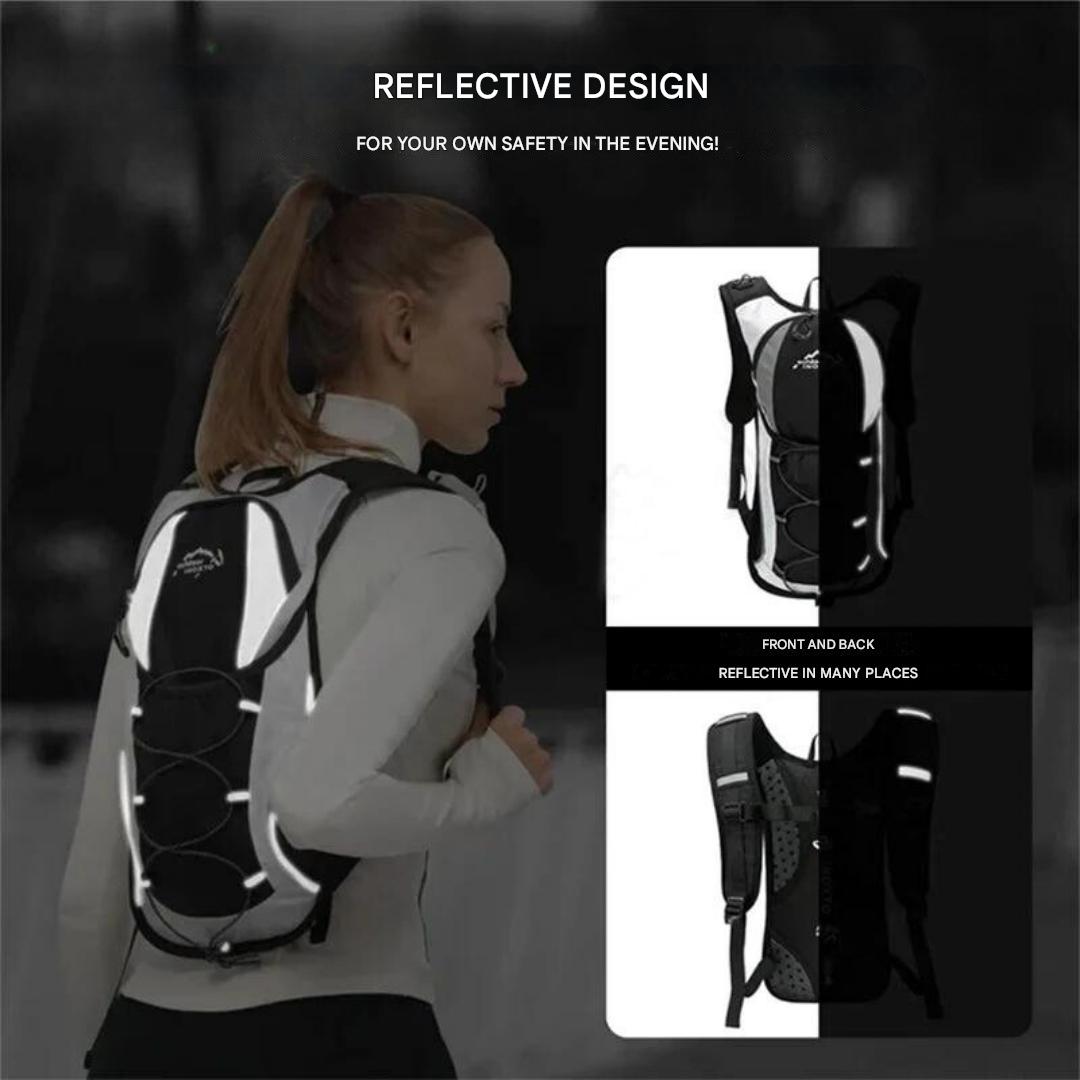 Hydration Travel Backpack with 2L Water Bladder | Lightweight 590g Pack for Hiking and Cycling | 7 Colors