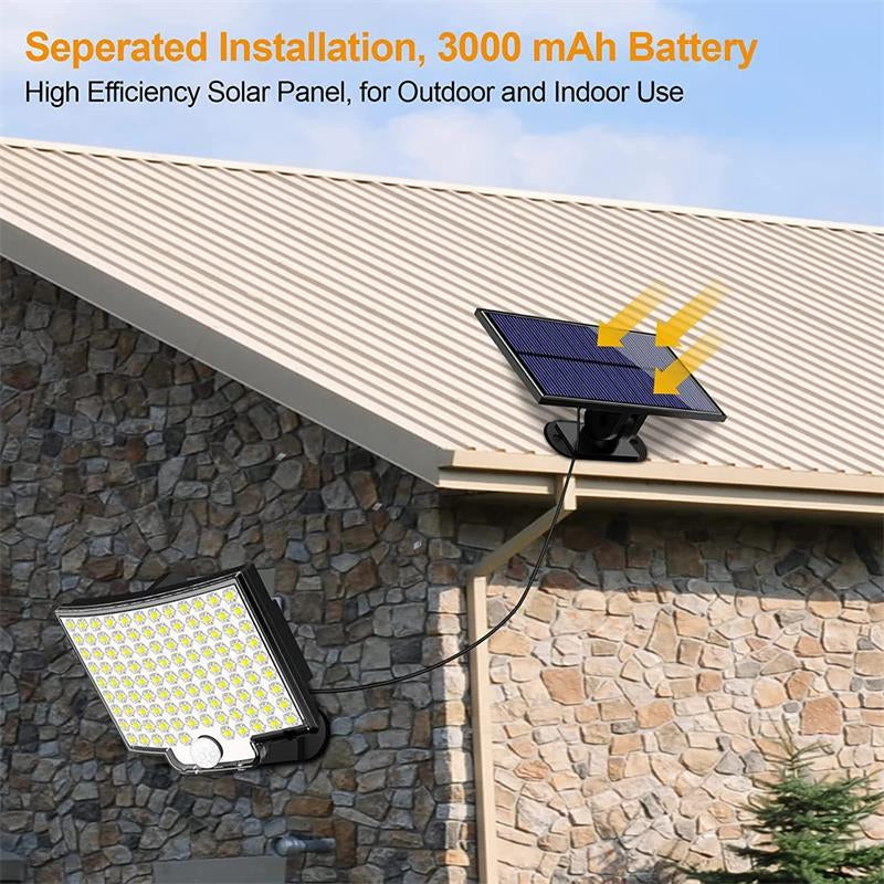 Solar LED Outdoor Lamp with Motion Sensor and 3 Modes | Exterior Wall Sconce Light Fixtures for Gardens and Driveways