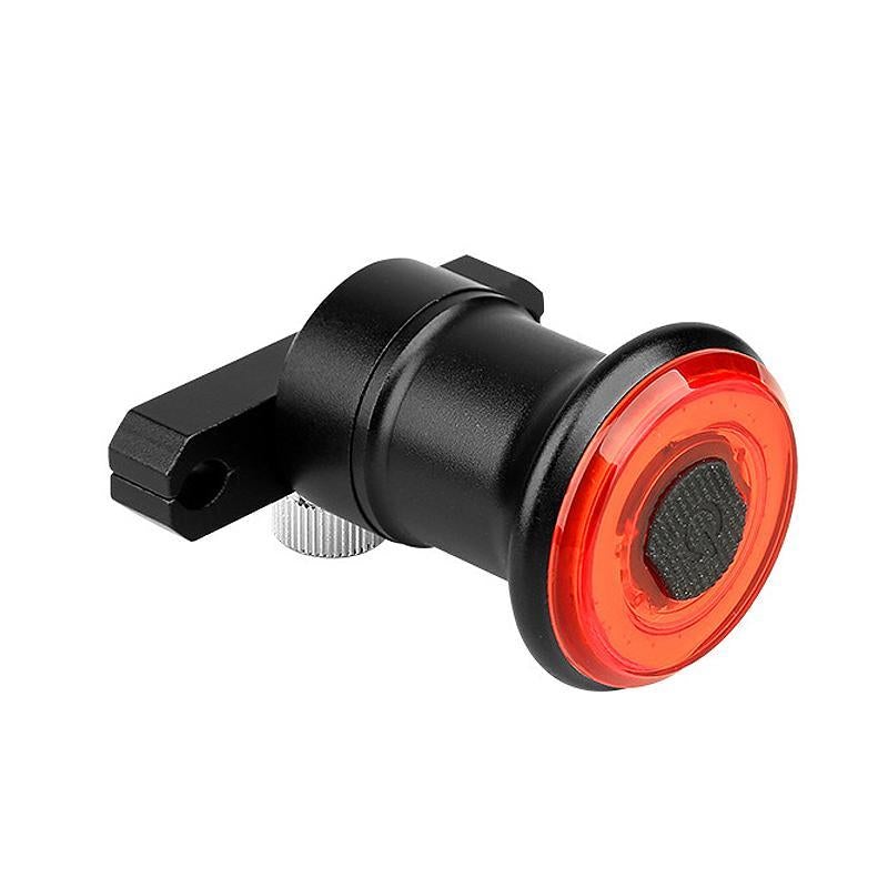 Rear Bike Light with Automatic Brake Sensing | USB Rechargeable IPX6 Aluminum Body | Mounts on Saddle or Seatpost