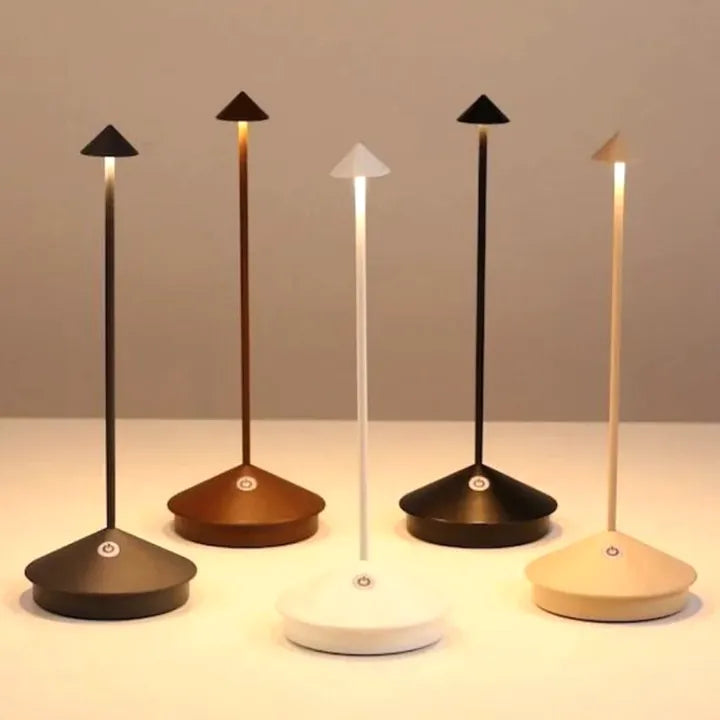 Cordless LED Table Lamp with Rechargeable Battery and Dimmable Light – Portable Indoor and Outdoor Lighting