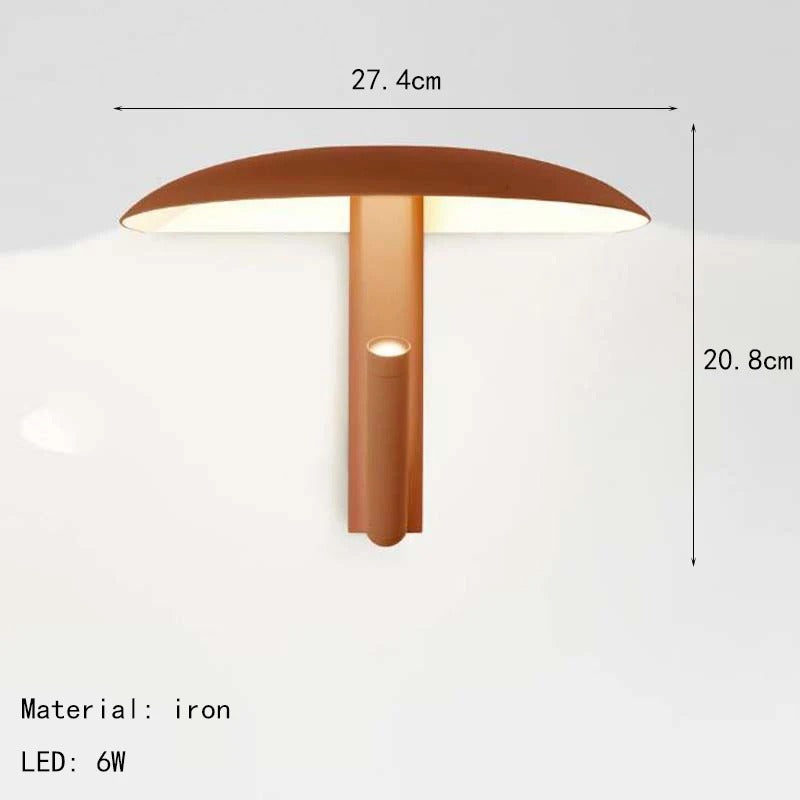 Minimalist Mushroom Wall Lamp for Cozy Interiors