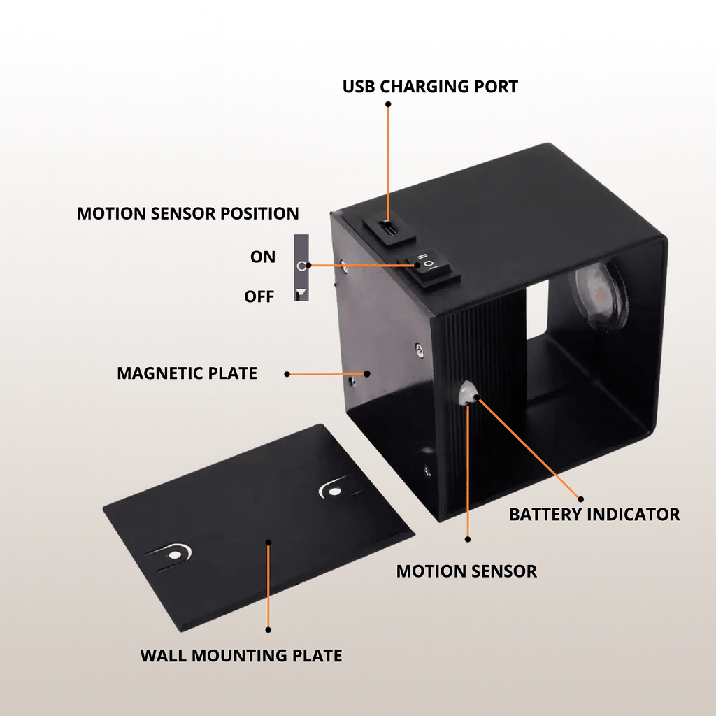 BEAMFLEX - Wireless LED Wall Light with Adjustable Light Beam product image