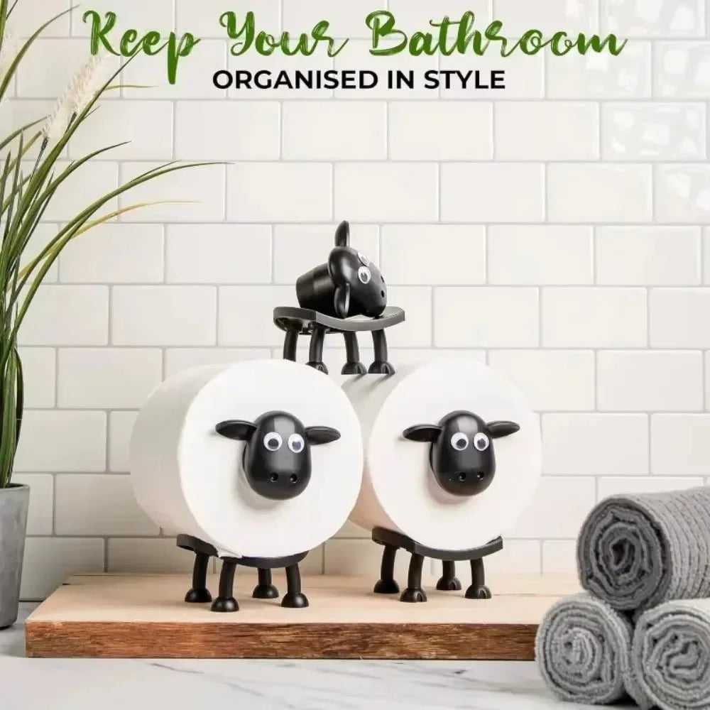 BADEWOLLE – Cute Sheep Toilet Paper Holder for Playful Bathrooms