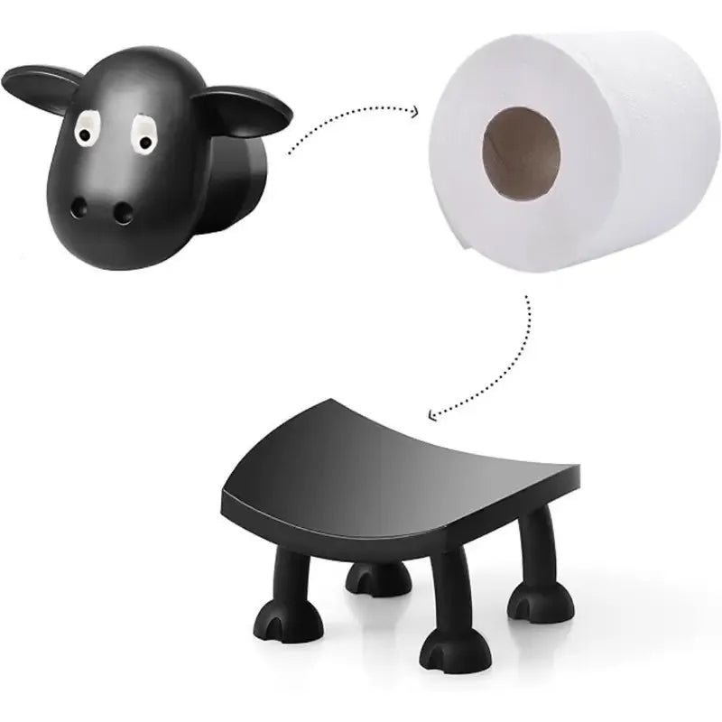 BADEWOLLE – Cute Sheep Toilet Paper Holder for Playful Bathrooms