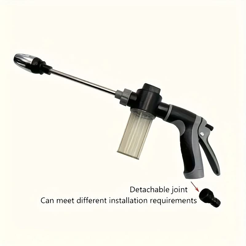 High-Pressure Garden Hose Nozzle Sprayer | Foam Cannon & 35 In Ergonomic Handle | Adjustable Spray for Cleaning & Watering