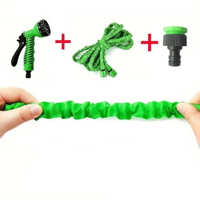 Expandable High-Pressure Garden Hose | 7 Spray Patterns, 25 to 200 ft Lengths | Flexible Wall-Mountable Design