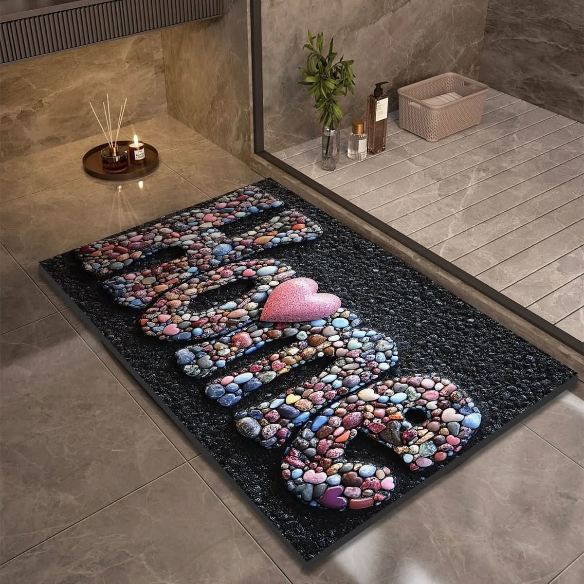 AQUASOFT BATH MAT – Diatomaceous Earth Bath Mat for Safety & Comfort