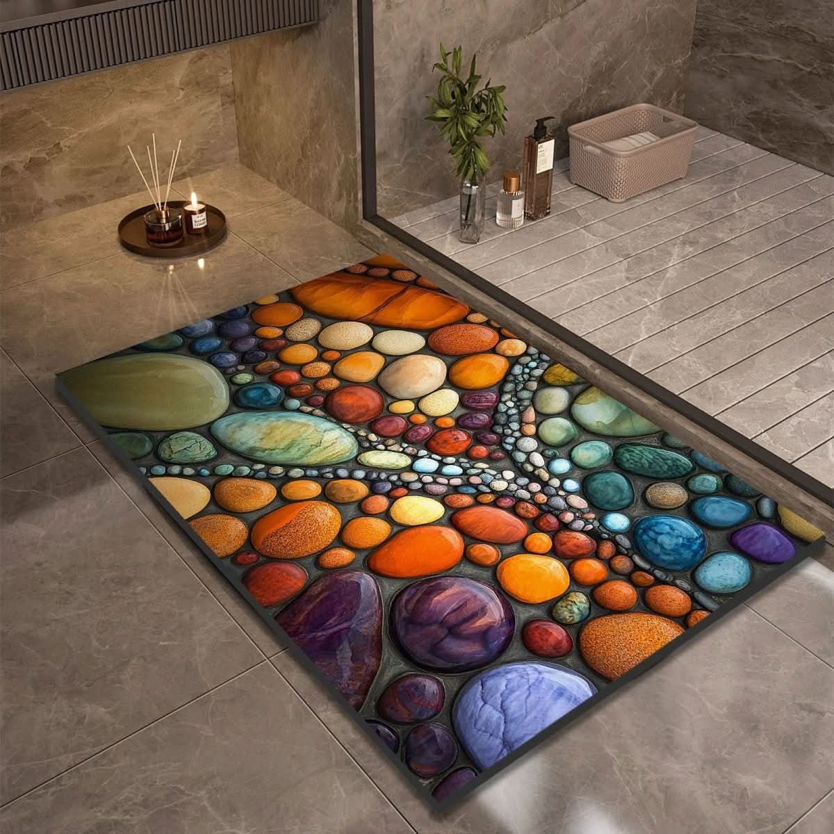 AQUASOFT BATH MAT – Diatomaceous Earth Bath Mat for Safety & Comfort