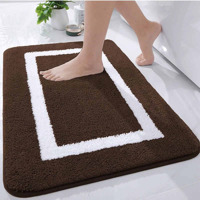BATHBLISS – Soft Non-Slip Microfiber Bath Mat for Bathroom & Living Room