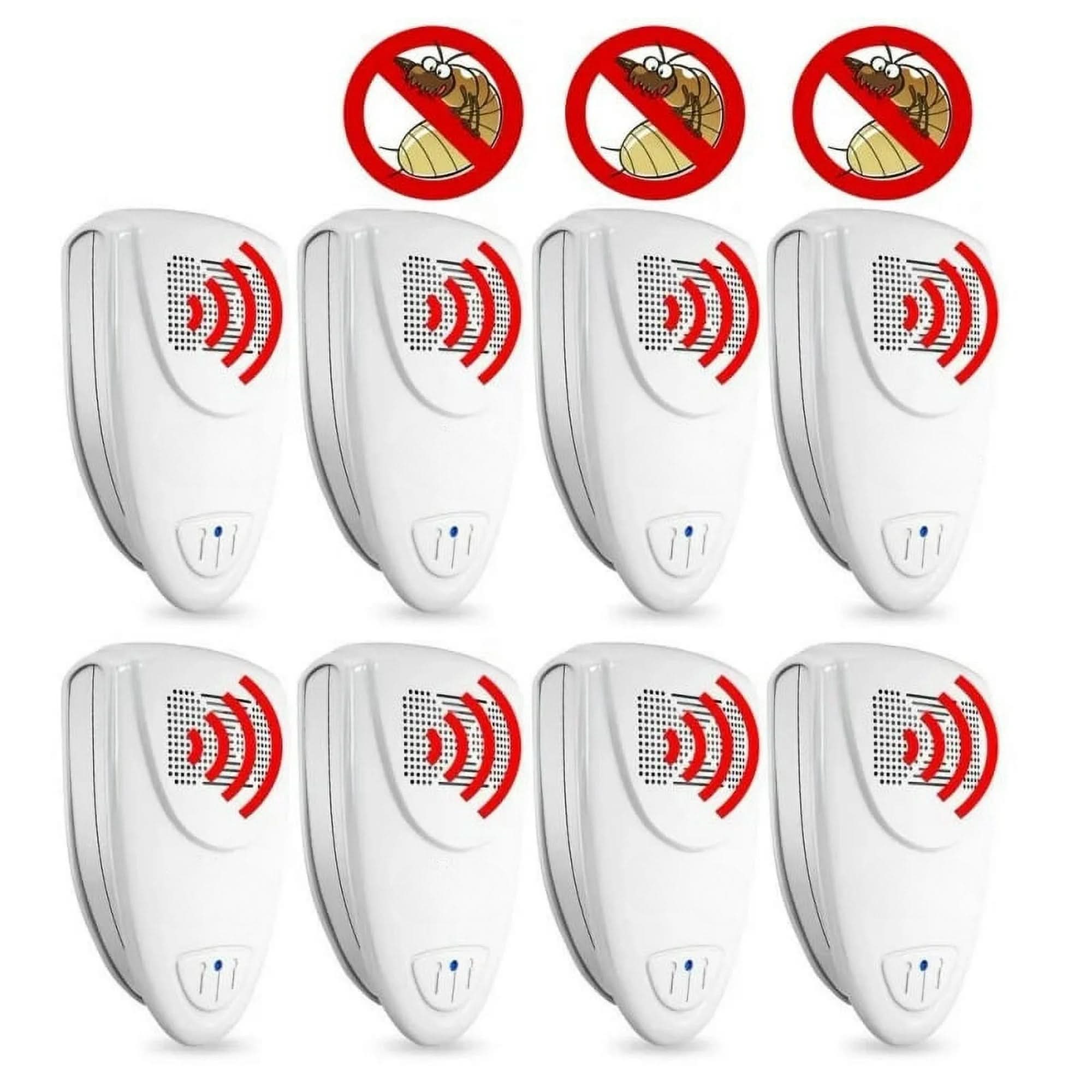 Ultrasonic Bed Bug Repeller | Plug-In, Silent 30 sqm Coverage | Safe Pest Prevention for Bedrooms and Furniture