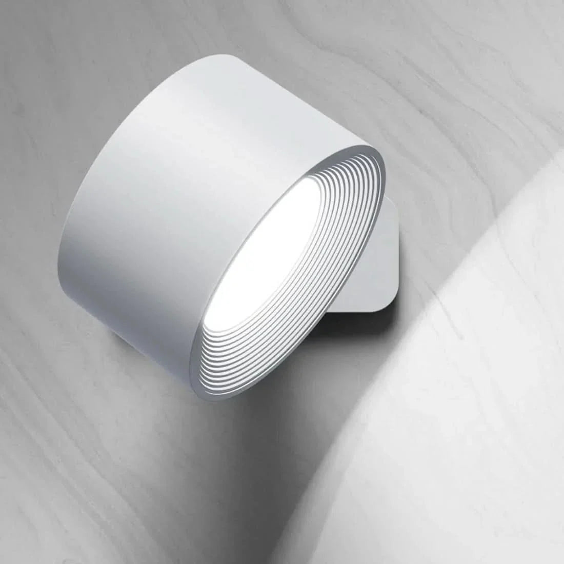 GLOW360 - Wireless, Redatable LED Wall Lamp - White