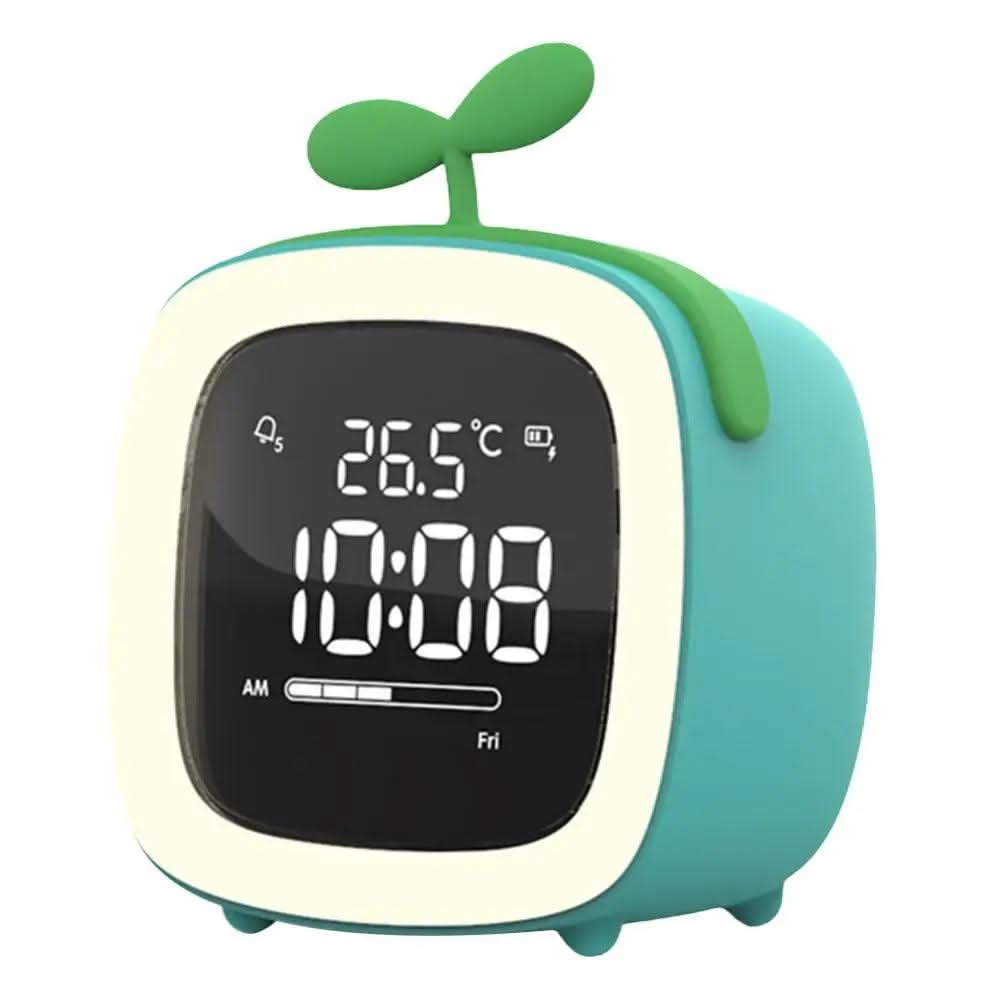 Bunny Light LED - Children's Alarm Clock and Gentle Night Light - Blue Two Leaves
